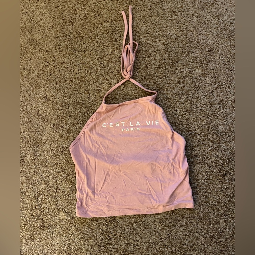 Pink Halter Top Size S